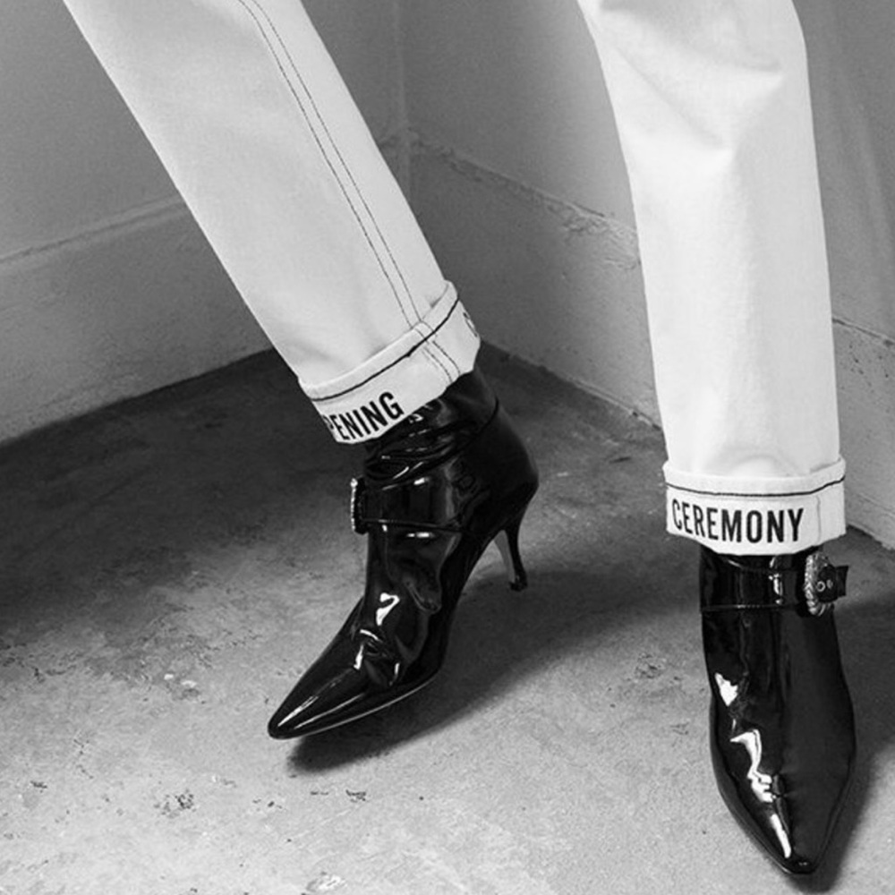 White Opening Ceremony x Agolde jeans